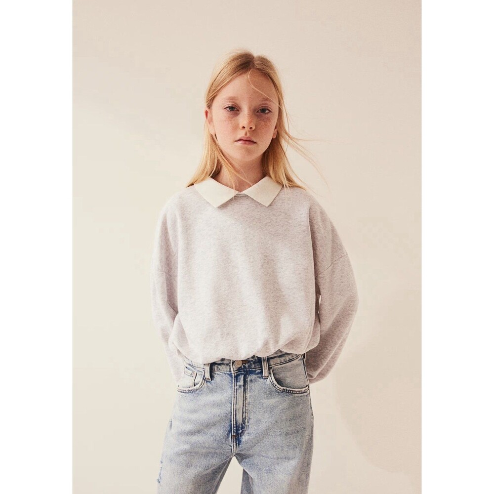 H&M grey collard sweatshirt